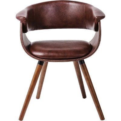 Karedesign Chaise avec accoudoirs Monaco nougat Kare Design