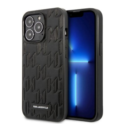 KARL LAGERFELD  Coque arri&egrave;re en TPU pour iPhone 13 Pro - noir