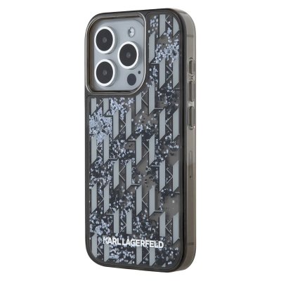 KARL LAGERFELD  Coque pour iPhone 15 Pro Max Noir transparent
