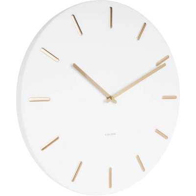 Karlsson - Horloge en m&eacute;tal Charme 45 cm blanc