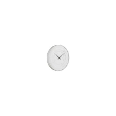 Karlsson - Horloge ronde en bois Origami 30 cm - Blanc