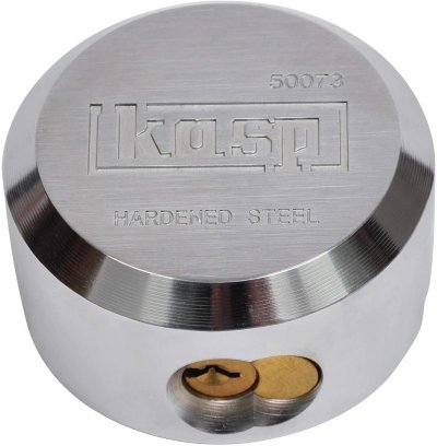 KASP  K50073LD Verrou pour camionnette 73 mm argent avec serrure &agrave; cl&eacute;