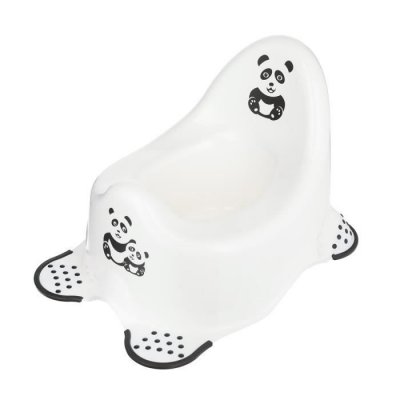 KEEEPER  Panda Pot pour B&eacute;b&eacute;, De 18 Mois &agrave; 3 Ans Environ, Antid&eacute;rapant, Adam, Blanc