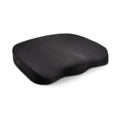 KENSINGTON  Coussin d'assise ergonomique &agrave; mousse &agrave; m&eacute;moire de forme - Noir