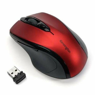 KENSINGTON  Pro Fit Mid-Size - souris - 2.4 GHz - Rouge rubis 