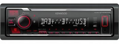 KENWOOD  autoradio USB, Bluetooth, Dab+, KMM-BT408DAB, Noir
