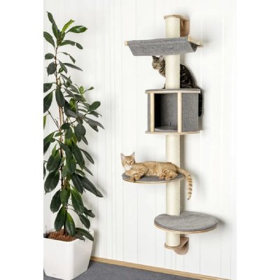 KERBL  81540 Dolomit Tofana Arbre &agrave; Chat Mural Gris 168 x 75 cm