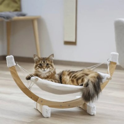 KERBL  82591 Hamac &agrave; Chats Siesta 73x36x34 cm, Blanc
