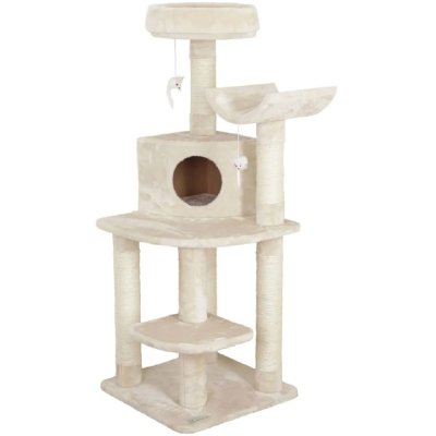 KERBL  Arbre &agrave; chat d'angle Zirkonia 130 cm Cr&egrave;me