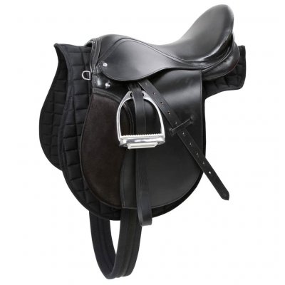 KERBL  Cheval Kit de Selle Mixte 17,5"", Noir