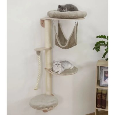 KERBL  Dolomit Grappa Arbre &agrave; Chat Mural en sisal Multicolore