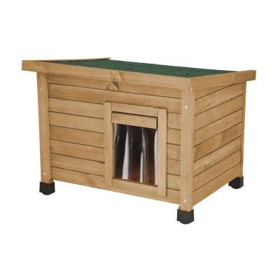 Kerbl maison pour chat rustica 57x42x45cm - bois