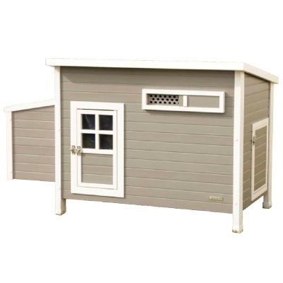 KERBL  Poulailler Barney Plastique 137x73x83 cm Gris et blanc