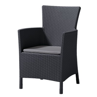 KETER  Chaise de salle &agrave; manger de jardin Iowa graphite 215526