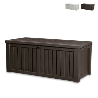 KETER  Coffre de jardin  'Rockwood Deck' brun fonc&eacute; 155 x 72,4 cm