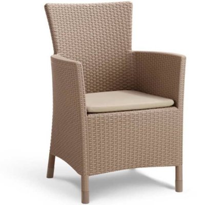 KETER  Iowa&nbsp;&ndash;&nbsp;Fauteuil de Jardin 60x62x89 cm Cappuccino