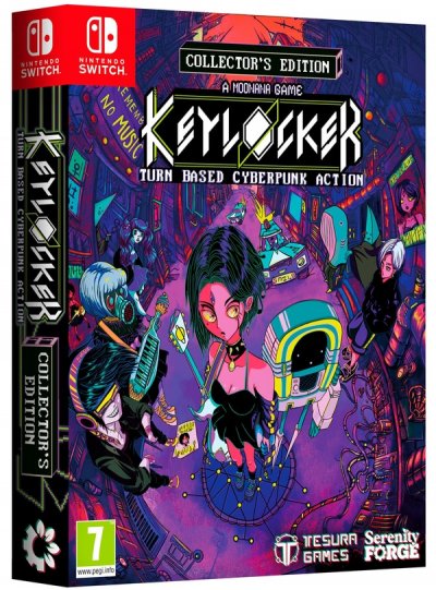 JUST FOR GAMES Keylocker: Turn Based Cyberpunk Action - Collector's Edition (SWITCH)