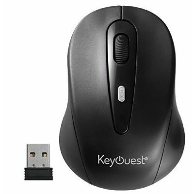 KEYOUEST  Office - Souris - optique - sans fil - 2.4 GHz - r&eacute;cepteur sans fil USB - noir 