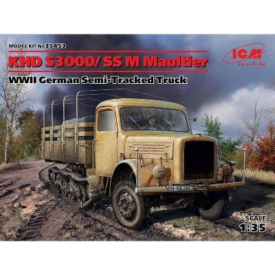 ICM Khd S3000/ss M Maultier Wwii German Semi-tracked Truck- 1:35e - 