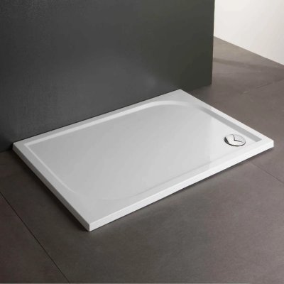 KIAMAMI VALENTINA  - Receveur De Douche Fin En R&eacute;sine 70X120 Extra Plat Au Ras Du Sol