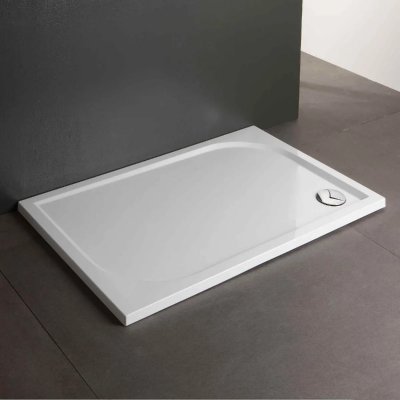 KIAMAMI VALENTINA  - Receveur De Douche Fin En R&eacute;sine 80X120 Extra Plat Klio