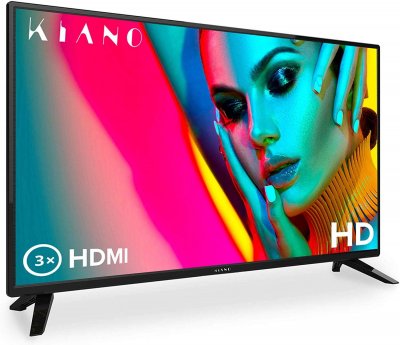 KIANO  Slim TV 32 Pouces [80 cm, Triple Tuner, DVB-T2, CI, CI+] Lecteur Multim&eacute;dia Via Port USB 