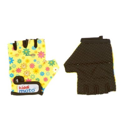 KIDDIMOTO  - 2040219 - Accessoires pour V&eacute;hicule - Gants Fleurs en Blanc Taille S