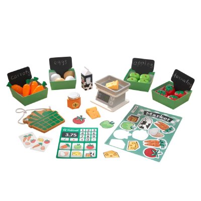 KIDKRAFT  pack de jeu du march&eacute; fermier 34 pcs 425373