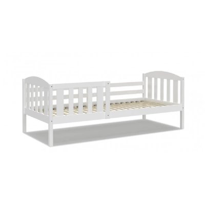 KIDS LITERIE  Lit Enfant Leo 90x190 Blanc Livr&eacute; avec sommiers