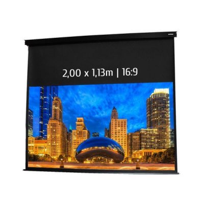 KIMEX  042-3500 Ecran de Projection Manuel (2,00x1,13m 16:9)