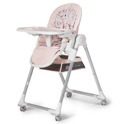 KINDERKRAFT  Chaise haute enfant &eacute;volutive LASTREE rose