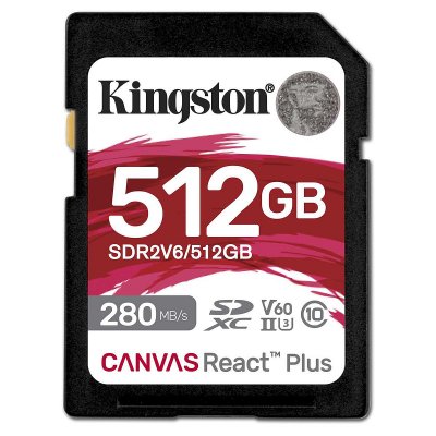 KINGSTON  Canvas React Plus 512 Go, Carte m&eacute;moire