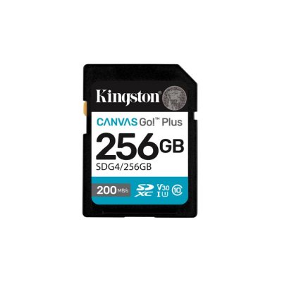 KINGSTON  Carte Sd Sdxc Canvas Go Plus Gen4 C10 Uhs-i U3 V30 256gb