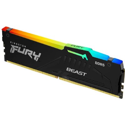 KINGSTON  Fury Beast RGB - 1 x 16 Go (16 Go) - DDR5 6000 MHz - CL30