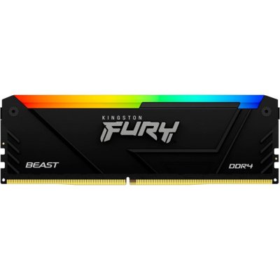 KINGSTON  Fury Beast Rgb Kf436c17bb2a/8 1x8gb Ddr4 3600mhz Memory Ram Noir