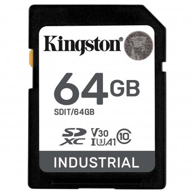 KINGSTON  Technology 64G SDXC Industriel pSLC SDIT/64GB