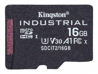 KINGSTON  Technology Industrial 16 Go MicroSDHC UHS-I Classe 10 - Neuf