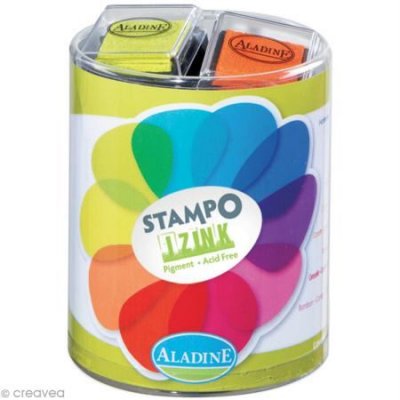  Kit 10 encreurs Stampo'colors vitamine - Aladine - couleur variant