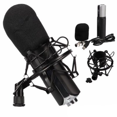  Kit avec microphone &agrave; condensateur pour Gamer, Vlogger ou auteur-compositeur
