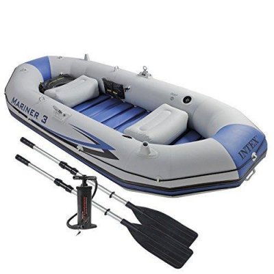 Kit bateau gonflable 3 places Mariner 3 avec rames et gonfleur -