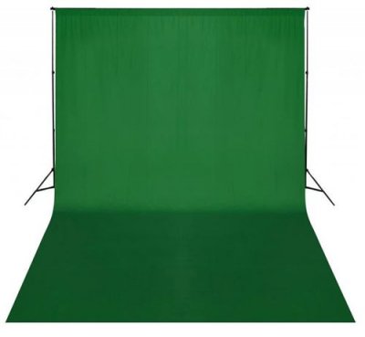 HELLOSHOP26 Kit complet studio photo + fond vert sans coutures 3x5 m photo vid&eacute;o studio professionnel - Vert