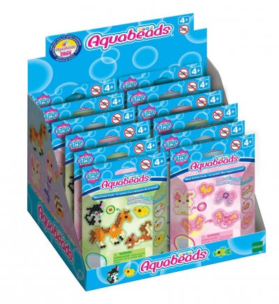 AQUABEADS Kit cr&eacute;atif  Le display sachets th&eacute;matiques Mod&egrave;le al&eacute;atoire