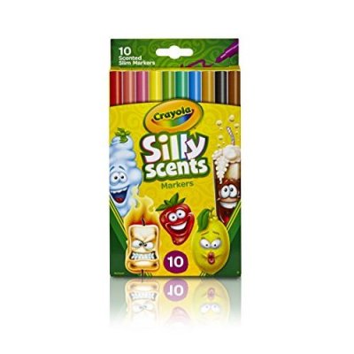 CRAYOLA Kit cr&eacute;atif  10 feutres parfum&eacute;s lavables &agrave; dessiner