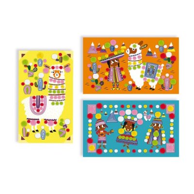 JANOD Kit cr&eacute;atif  Pompons Lamas