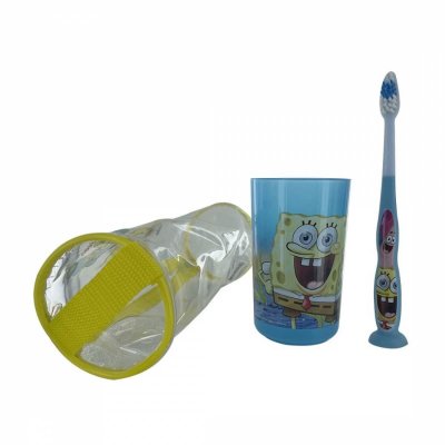  Kit de 3 Pi&egrave;ces pour Enfant &agrave; Motif Bob l'Eponge Multicolore