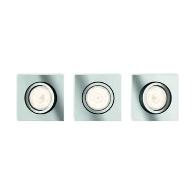PHILIPS Kit de 3 spots encastrables Shellbark 1 - Chrome
