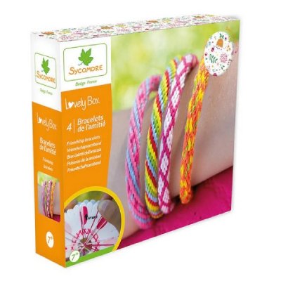 SYCOMORE Kit de loisir cr&eacute;atif enfant - 4 bracelets de l'amiti&eacute;