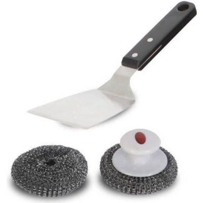 LE MARQUIER Kit de nettoyage pour plancha  (1 spatule + Boules inox)