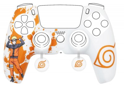 KONIX Kit De Protection  Pour Manette Dualsense Ps5 - Naruto - Silicone - Blanc 