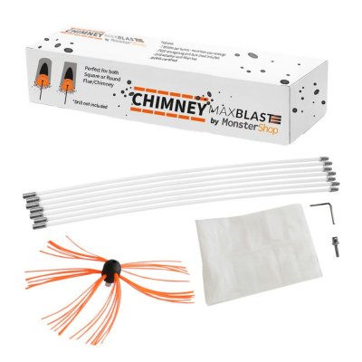 MAXBLAST Kit de Ramonage 20m pour Chemin&eacute;e
